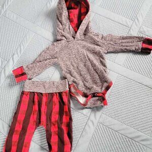 🔥5 FOR $25🔥Buffalo Plaid Baby Outfit 0-3Months